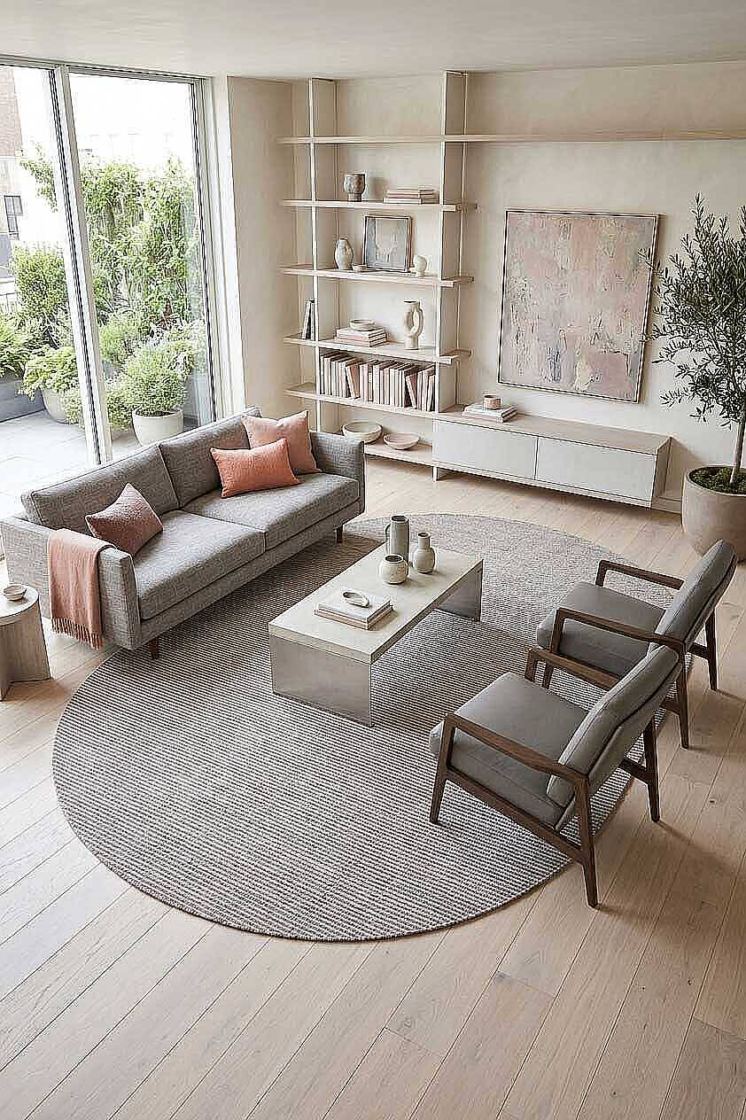 Bohem Şönil Pamuklu Jaipur Örgülü Kilim Dokuma Oval Halı Jp03 Kahve - 1