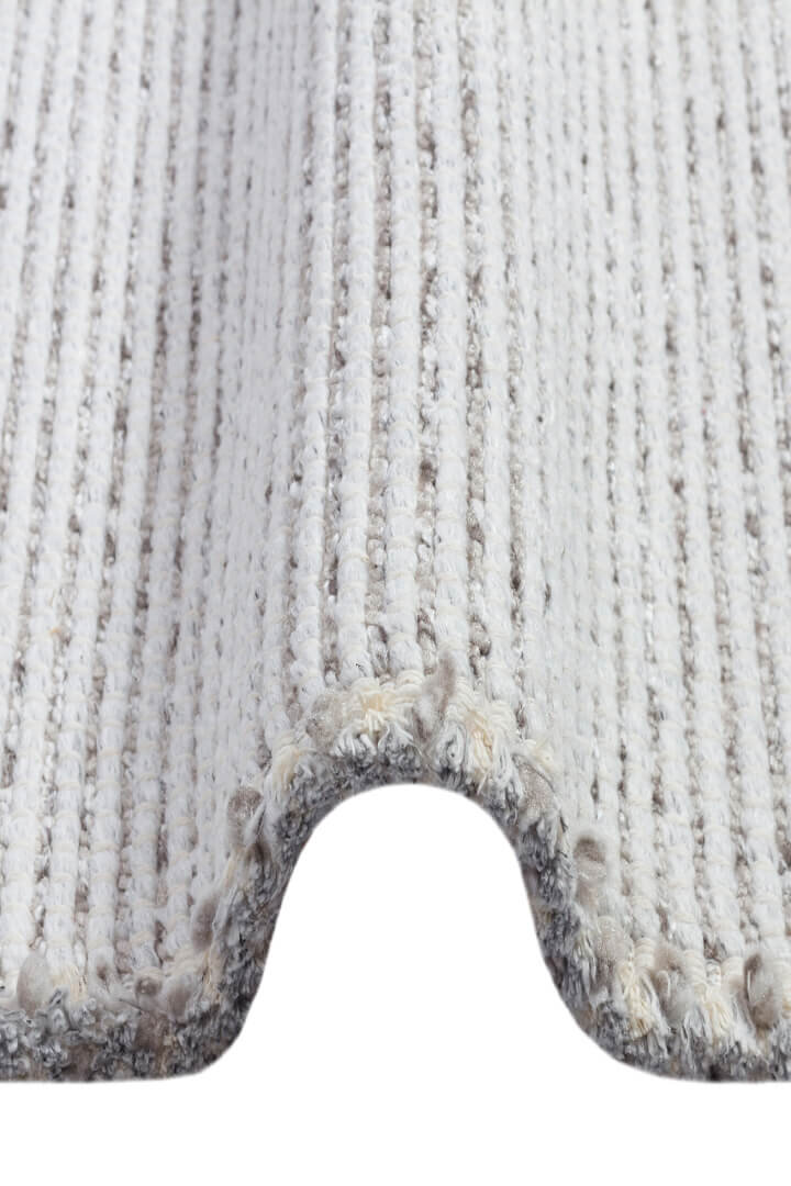 Bohem Şönil Pamuklu Jaipur Örgülü Kilim Dokuma Yuvarlak Halı Jp01 Gri - Frenda (1)