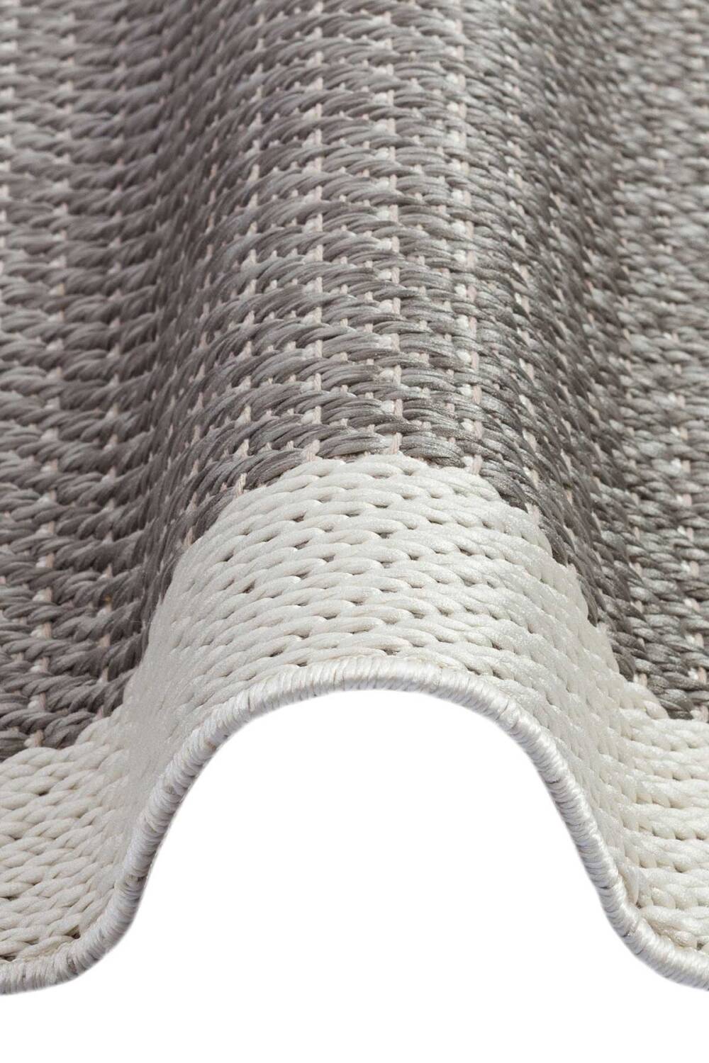 Bordürlü Antrasit Dekoratif Sisal Halı Siesta 1501 - 4