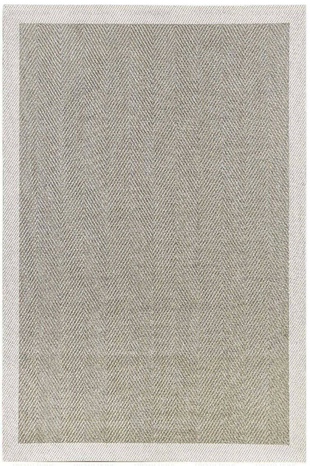 Bordürlü Bej Dekoratif Sisal Halı Siesta 1503 - 1