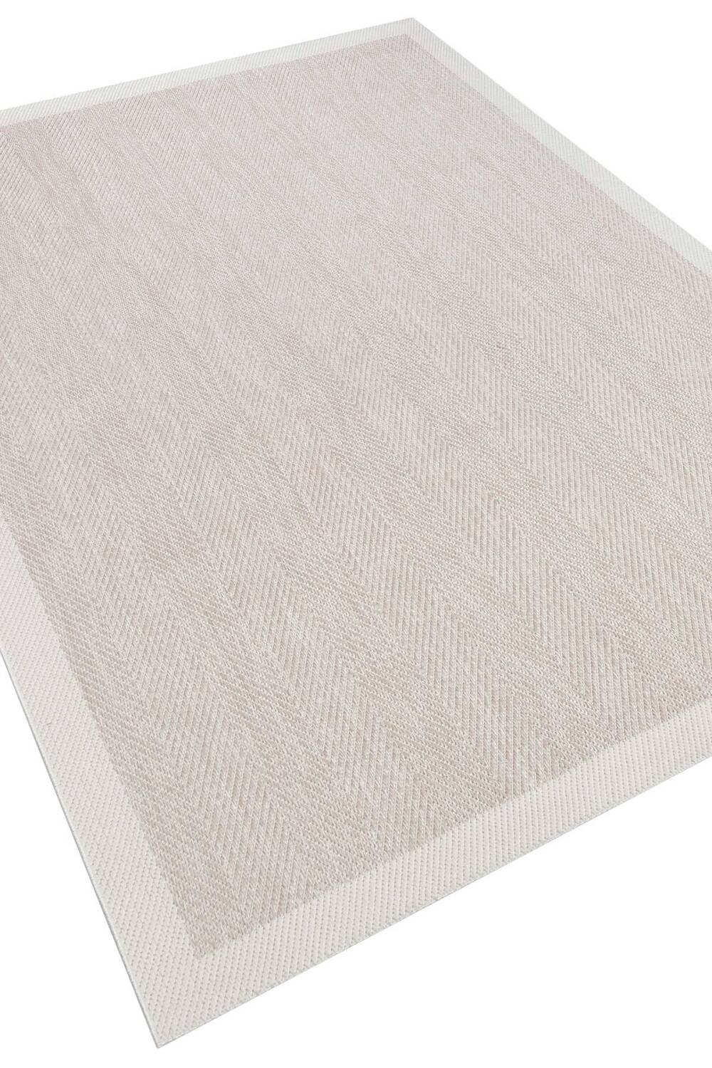 Bordürlü Bej Dekoratif Sisal Halı Siesta 1503 - 3