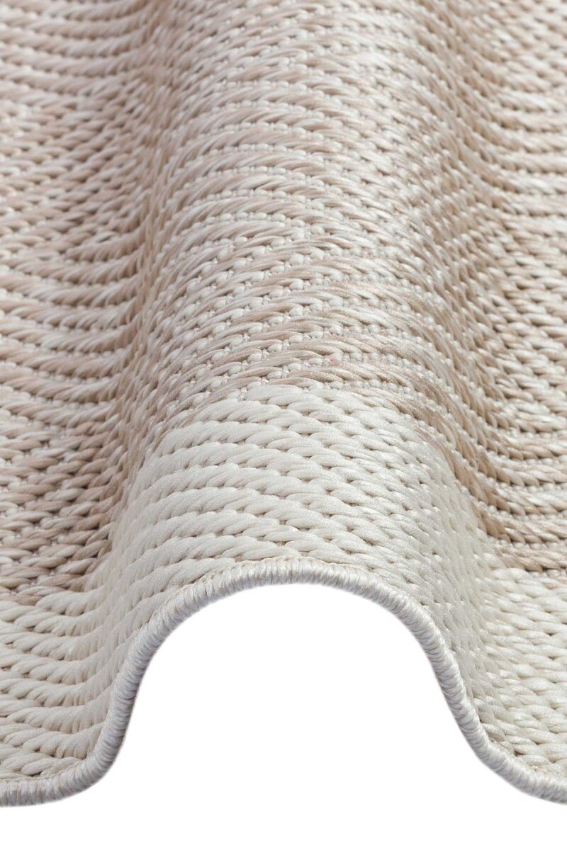 Bordürlü Bej Dekoratif Sisal Halı Siesta 1503 - 4