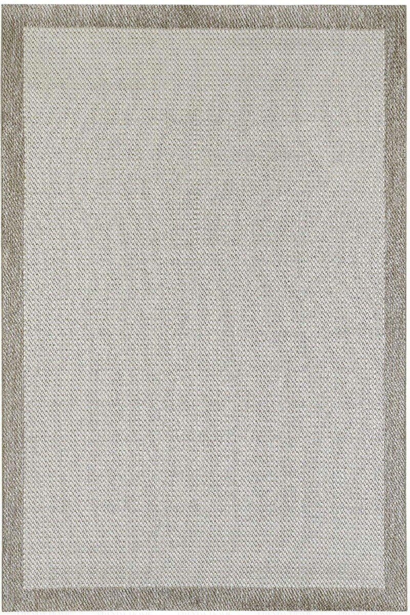Bordürlü Krem Dekoratif Sisal Halı Siesta 1502 - 1