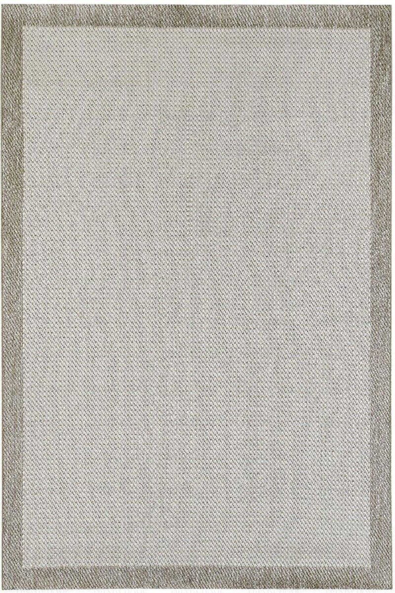 Bordürlü Krem Dekoratif Sisal Halı Siesta 1502 - 1
