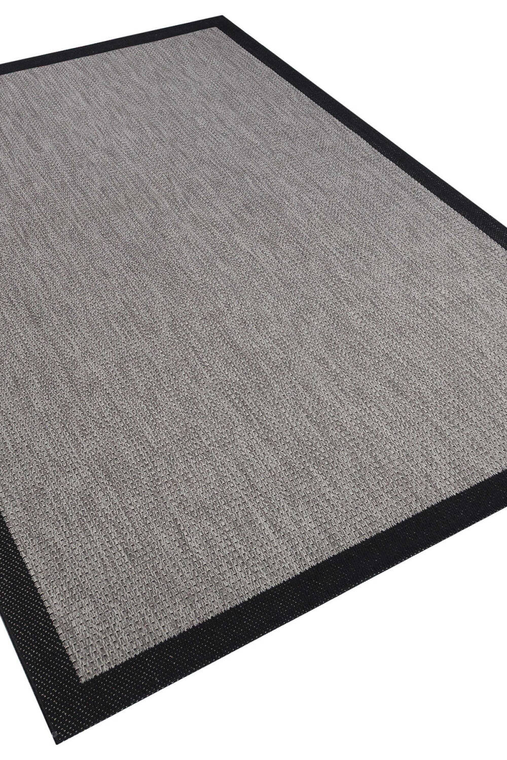 Bordürlü Siyah Dekoratif Sisal Halı Siesta 1505 - 3