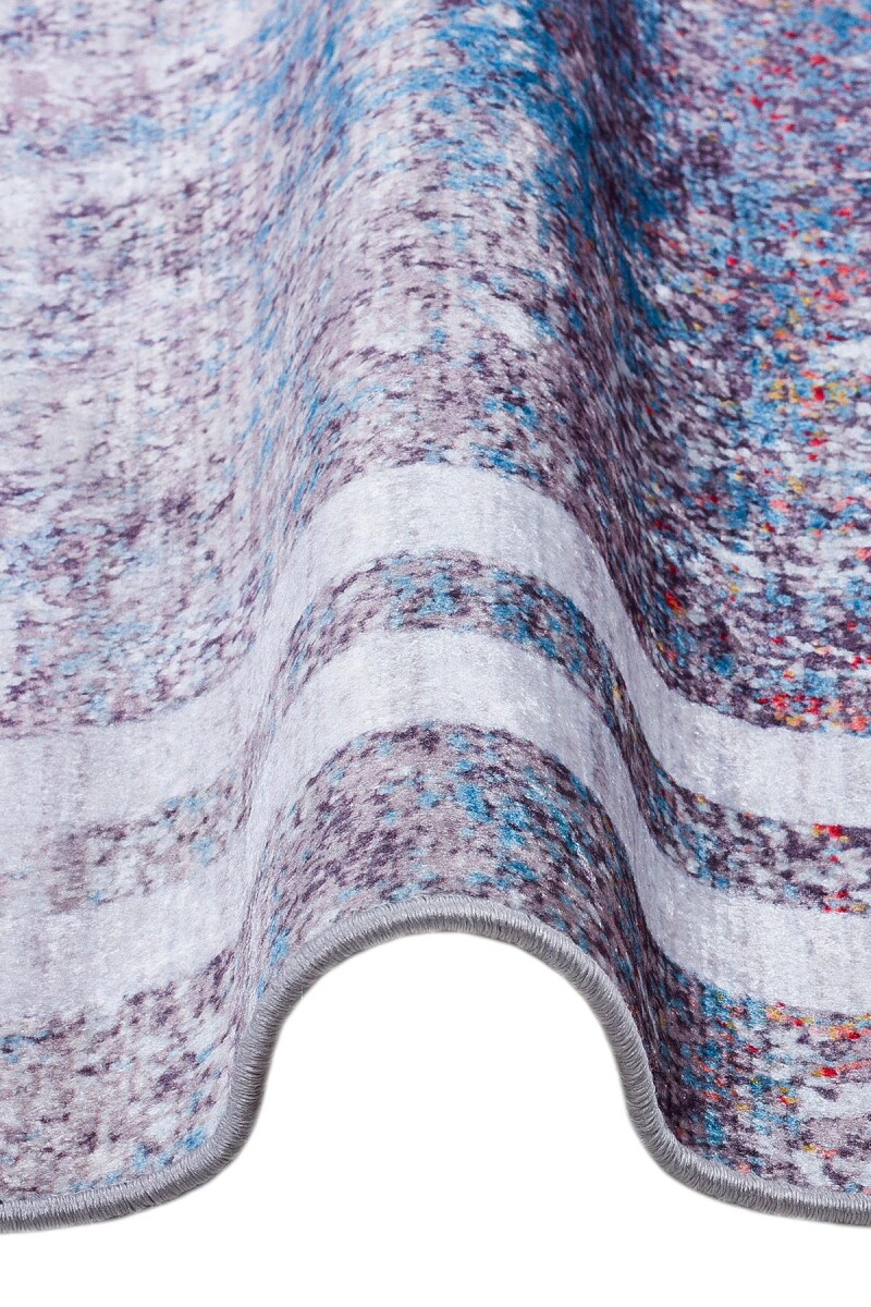 Çerçeve Desen Pamuk Taban Dijital Baskılı Halı Yeşil - 3