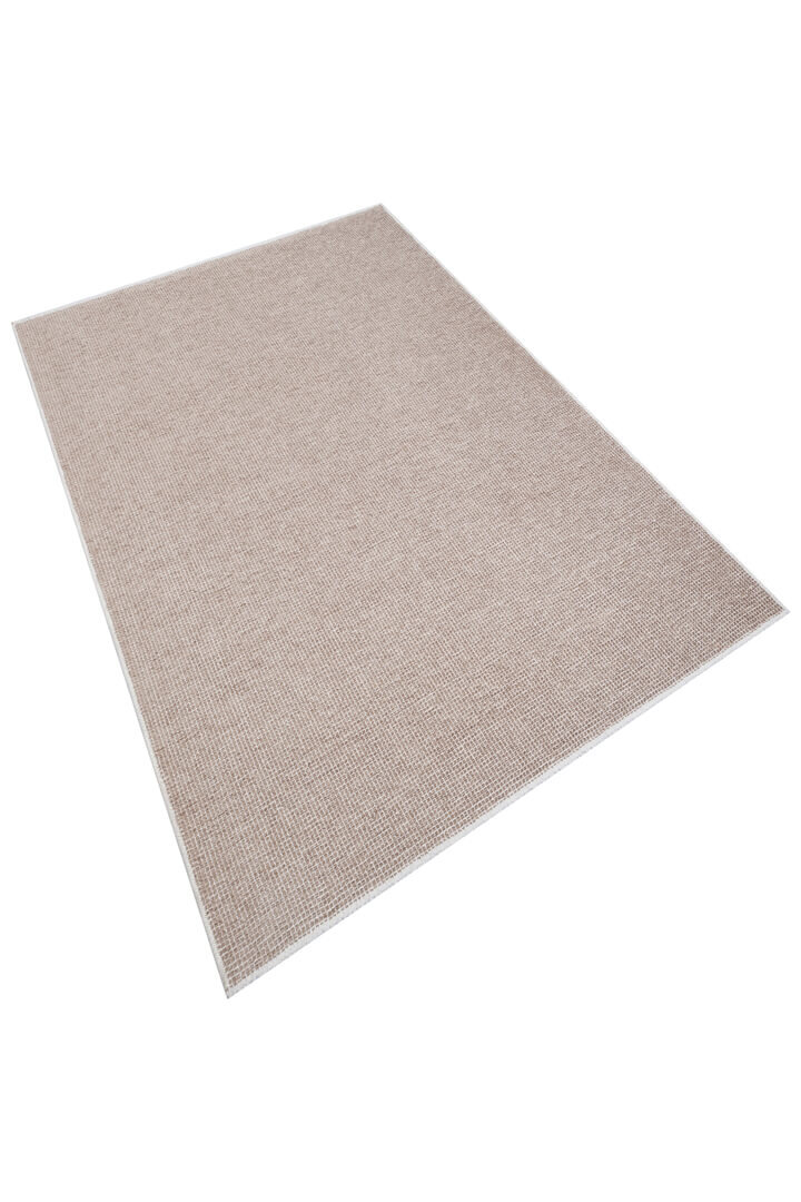 Divan Şönil Pamuklu Tek Renk Desensiz Kilim Halı Hr-4501 Bej - 2