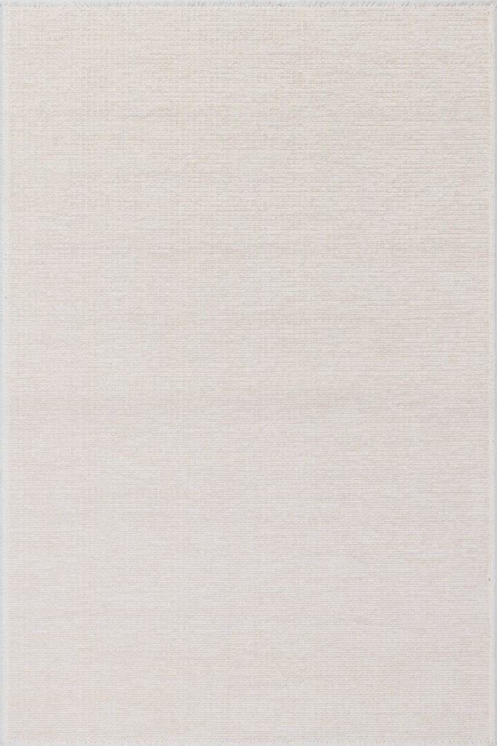 Divan Şönil Pamuklu Tek Renk Desensiz Kilim Yolluk Kesme Halı Hr-1621 Krem - 2