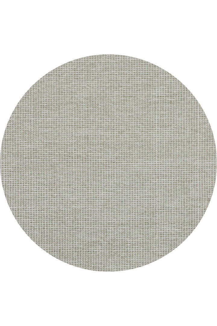Divan Şönil Pamuklu Tek Renk Desensiz Kilim Yuvarlak Halı Hr-1457 Yeşil - Frenda