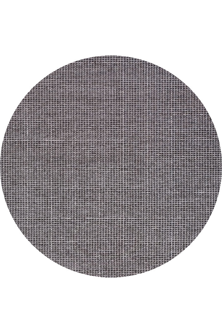 Divan Şönil Pamuklu Tek Renk Desensiz Kilim Yuvarlak Halı Hr-1941 Antrasit 