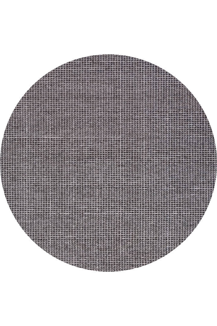 Divan Şönil Pamuklu Tek Renk Desensiz Kilim Yuvarlak Halı Hr-1941 Antrasit - 1