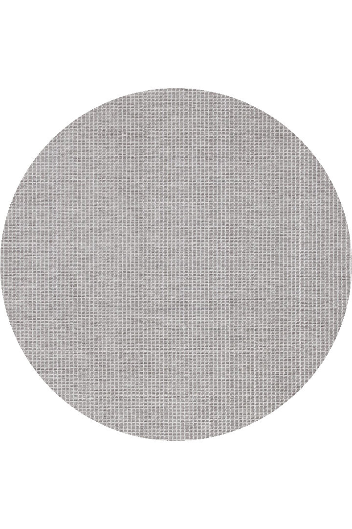 Divan Şönil Pamuklu Tek Renk Desensiz Kilim Yuvarlak Halı Hr-5841 Açık Gri 