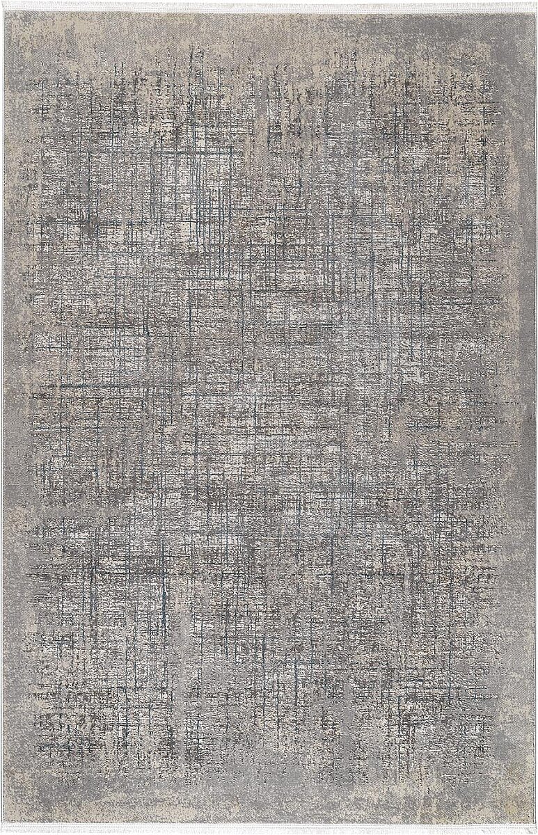 Eskitme Modern Miranda Terapi Desenli Halı Mr08 Mavi 