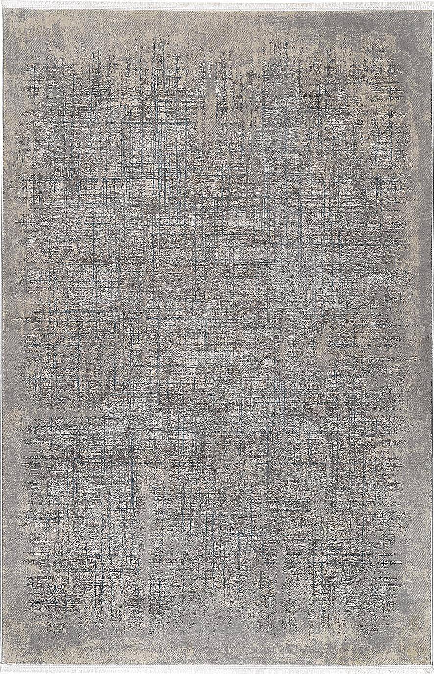 Eskitme Modern Miranda Terapi Desenli Yolluk Özel Ölçü Kesme Halı Mr08 Mavi - 1