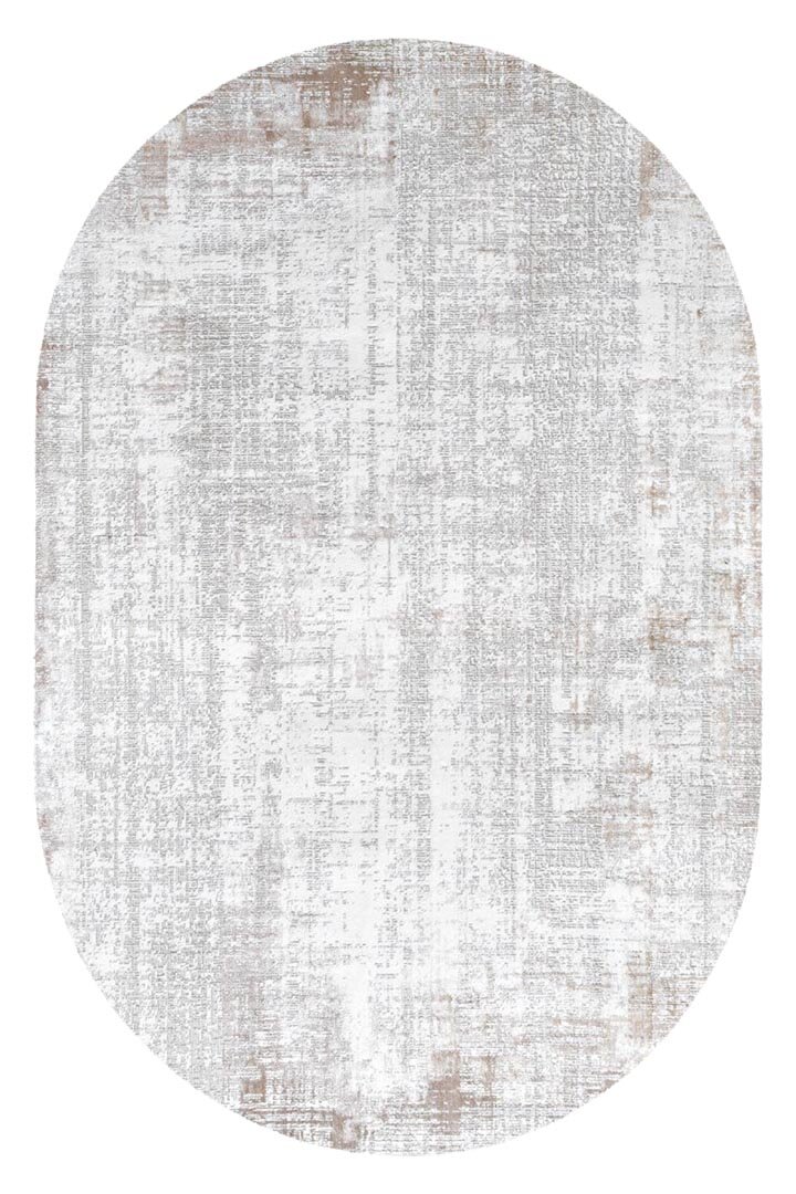 Etnik Craft Madre Modern Desenli Oval Halı Md02 Bej 