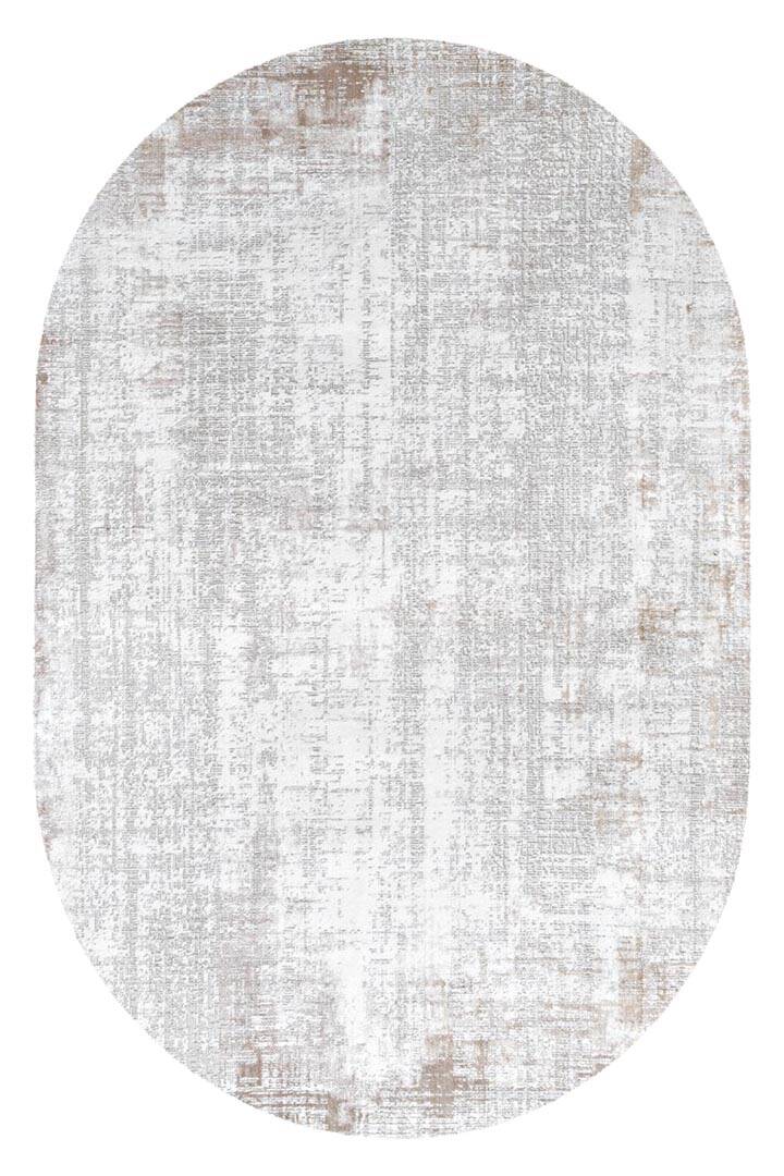 Etnik Craft Madre Modern Desenli Oval Halı Md02 Bej - 1