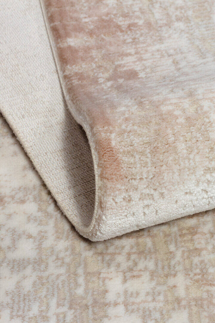 Etnik Craft Madre Modern Desenli Yolluk Özel Ölçü Kesme Halı Md02 Bej - 3