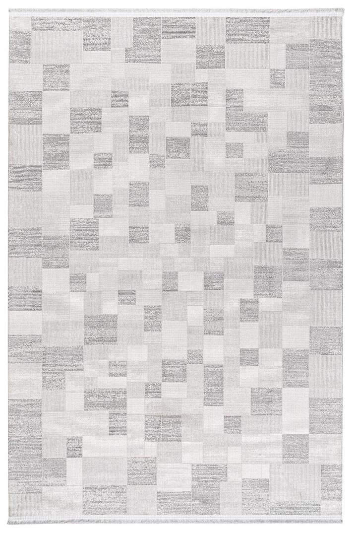 Etnik Craft Madre Modern Desenli Yolluk Özel Ölçü Kesme Halı Md06 Gri 