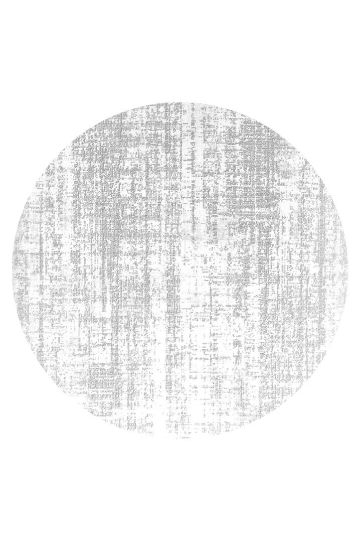 Etnik Craft Madre Modern Desenli Yuvarlak Halı Md01 Gri 