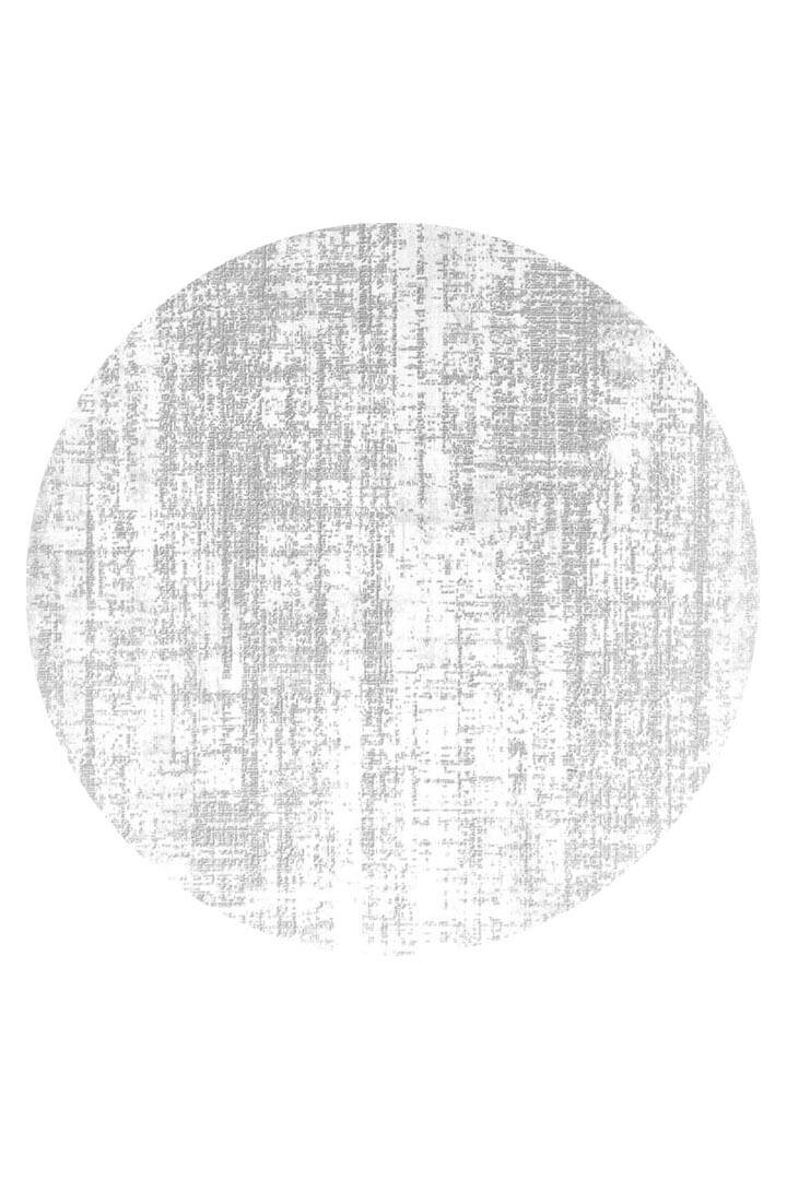 Etnik Craft Madre Modern Desenli Yuvarlak Halı Md01 Gri - 1