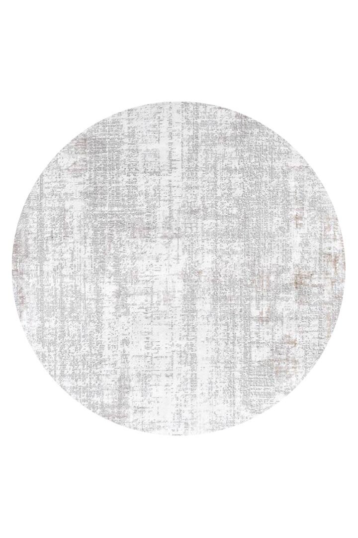 Etnik Craft Madre Modern Desenli Yuvarlak Halı Md02 Bej 