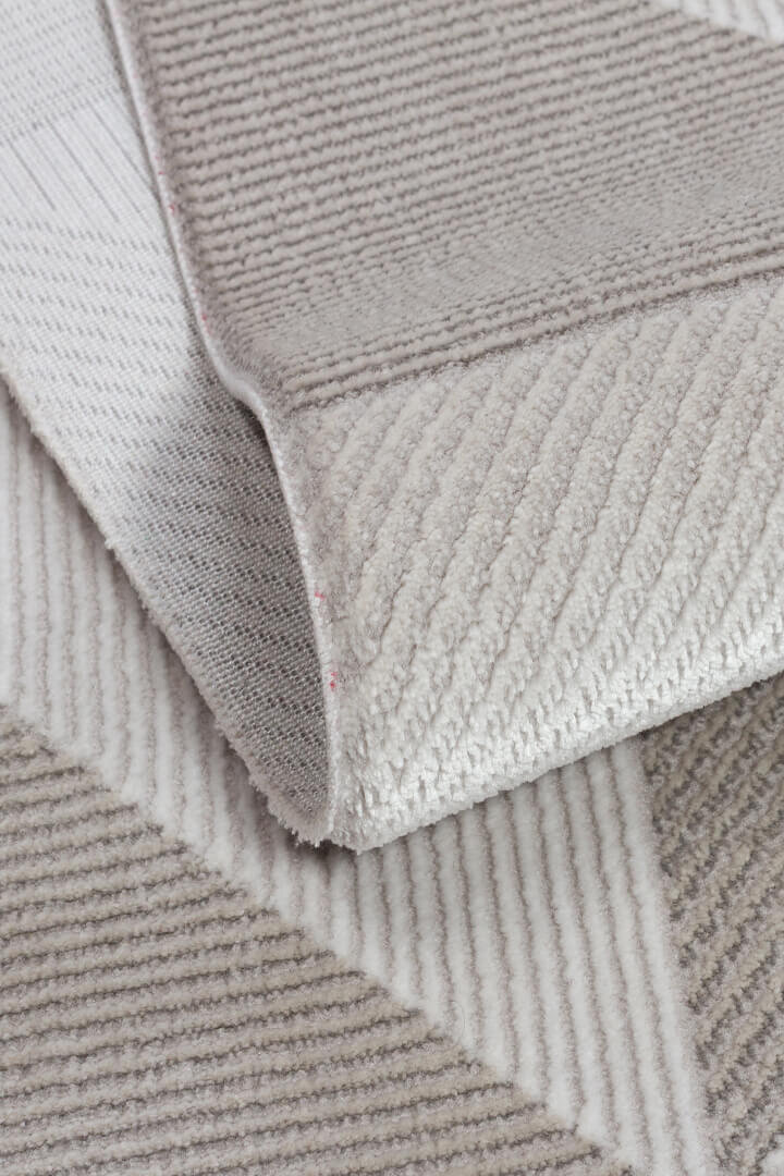 Etnik Craft Madre Modern Desenli Yuvarlak Halı Md04 Gri - 3