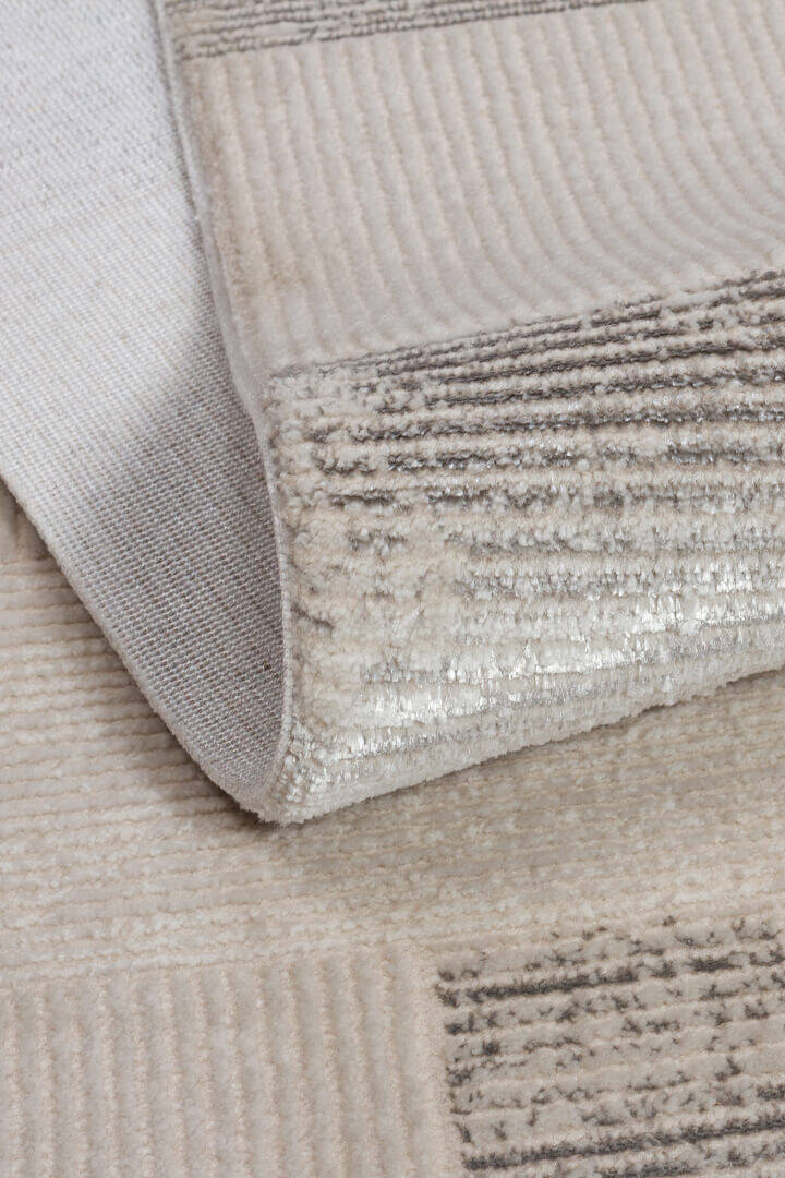 Etnik Craft Madre Modern Desenli Yuvarlak Halı Md06 Gri - 3