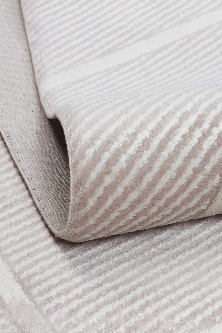 Etro Dekoratif Modern Akrilik Makine Halısı Et02 Kemik - 5