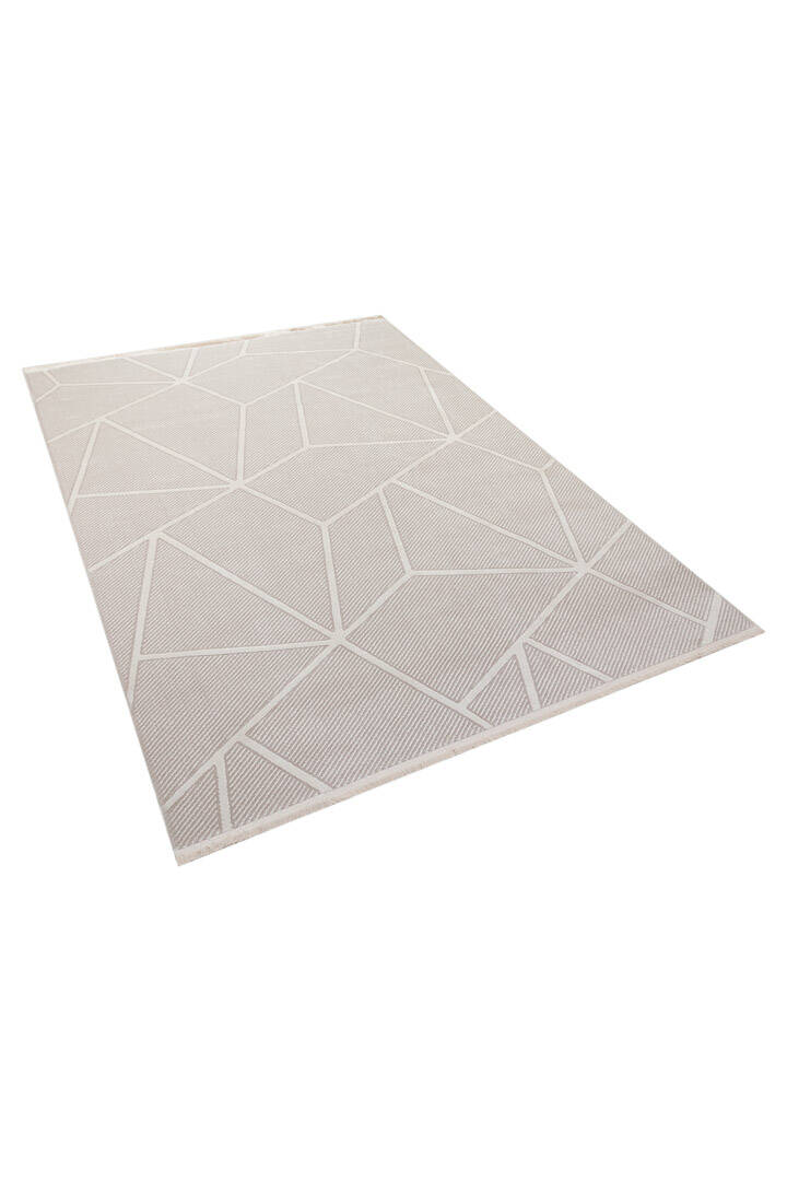 Etro Dekoratif Modern Akrilik Makine Halısı Et02 Kemik - 3