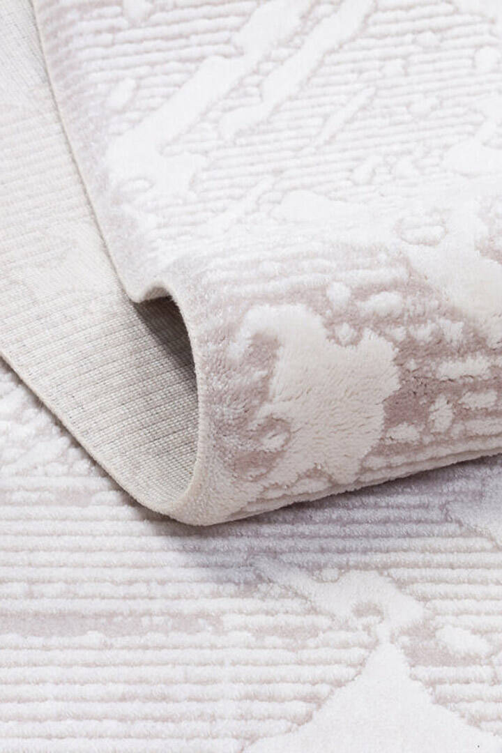 Etro Dekoratif Modern Akrilik Makine Halısı Et04 Gri - 5