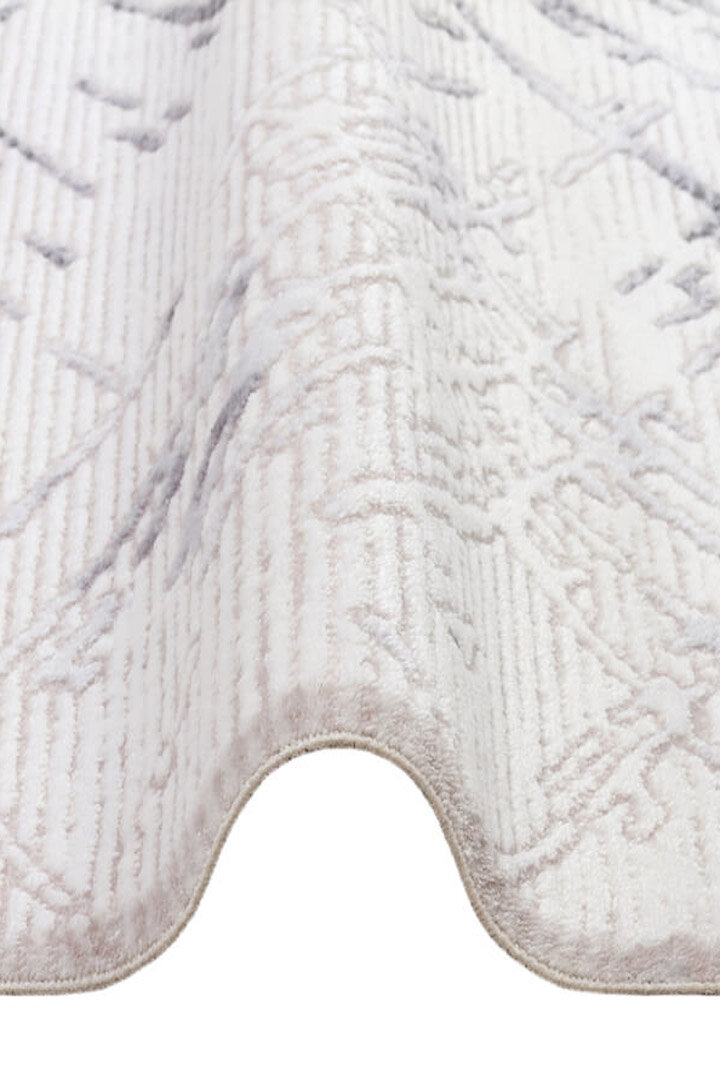 Etro Dekoratif Modern Akrilik Makine Halısı Et05 Gri - 4