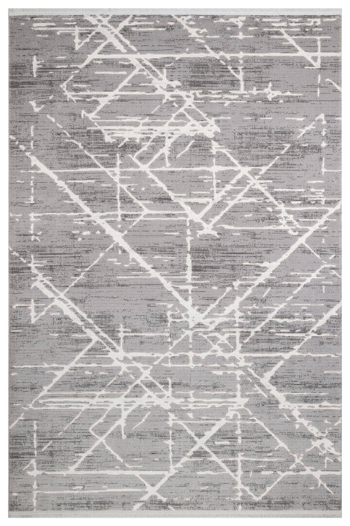 Etro Dekoratif Modern Akrilik Makine Halısı Et06 Koyu Gri - 1