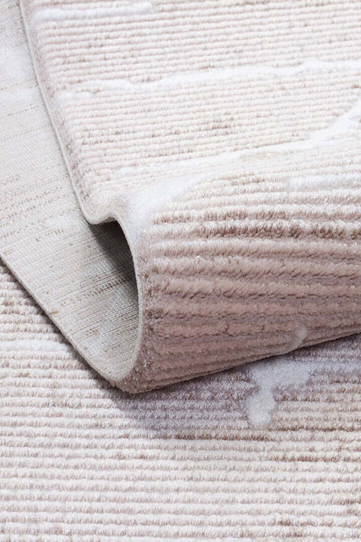 Etro Dekoratif Modern Akrilik Makine Halısı Et06 Vizon - 5