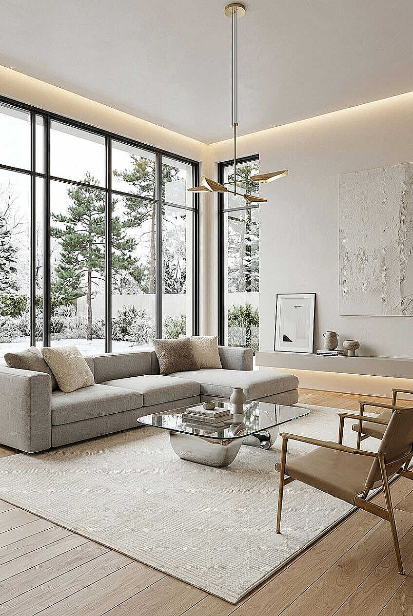 Etro Dekoratif Modern Akrilik Makine Halısı Et07 Kemik - Frenda