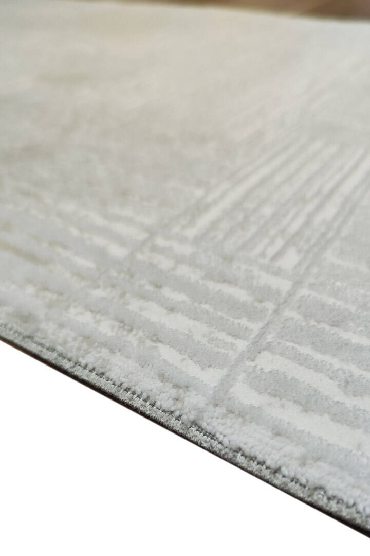 Etro Dekoratif Modern Akrilik Makine Halısı Et09 Kemik - 5