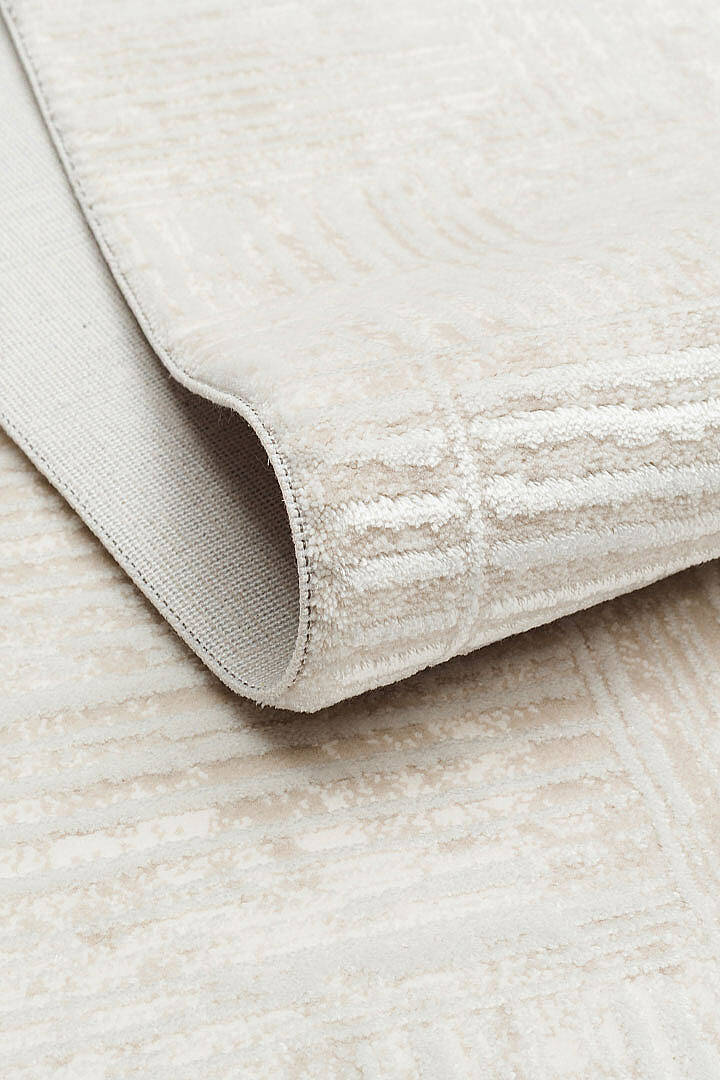 Etro Dekoratif Modern Akrilik Makine Halısı Et09 Kemik - 5