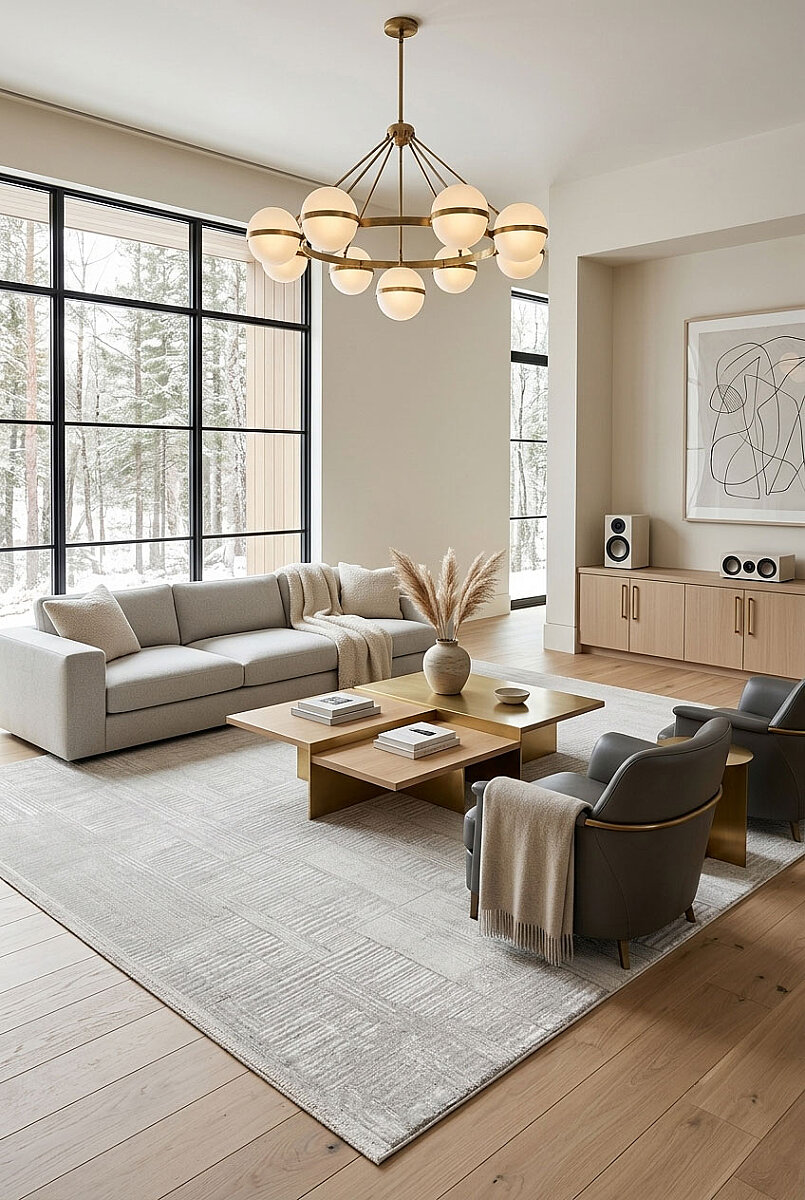 Etro Dekoratif Modern Akrilik Makine Halısı Et09 Kemik 