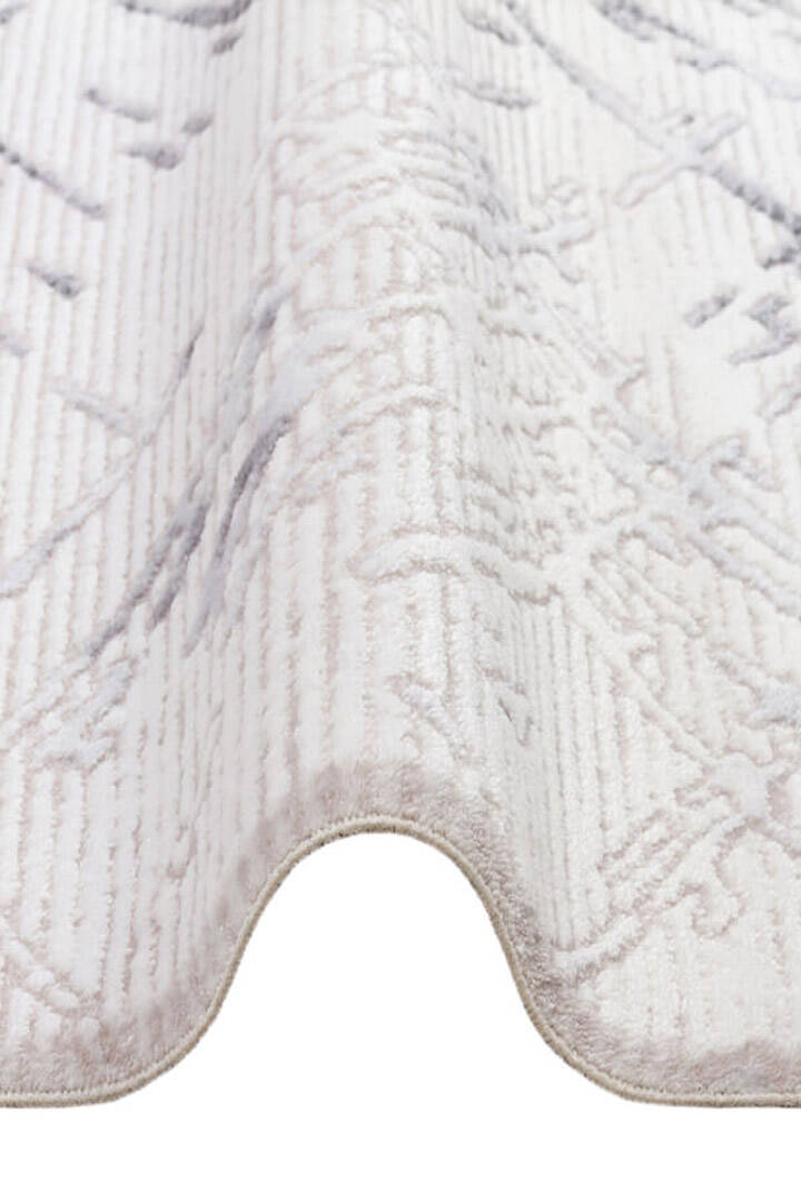 Etro Dekoratif Modern Akrilik Makine Oval Halı Et05 Gri - 2