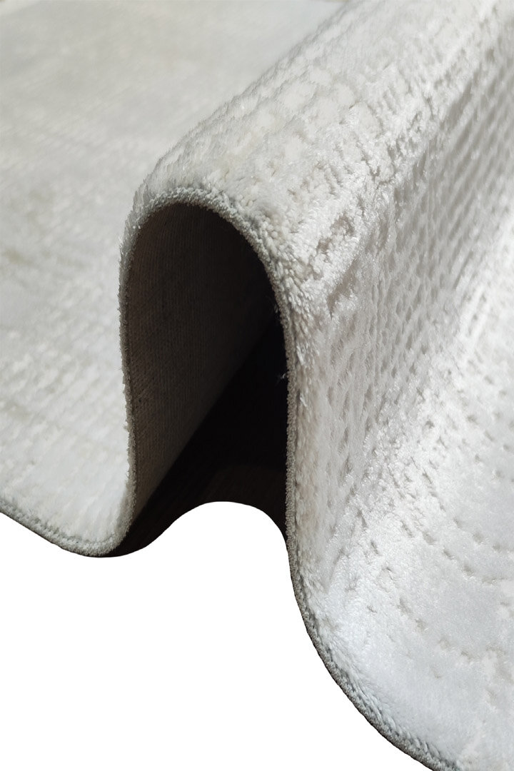 Etro Dekoratif Modern Akrilik Makine Oval Halı Et07 Kemik - 3