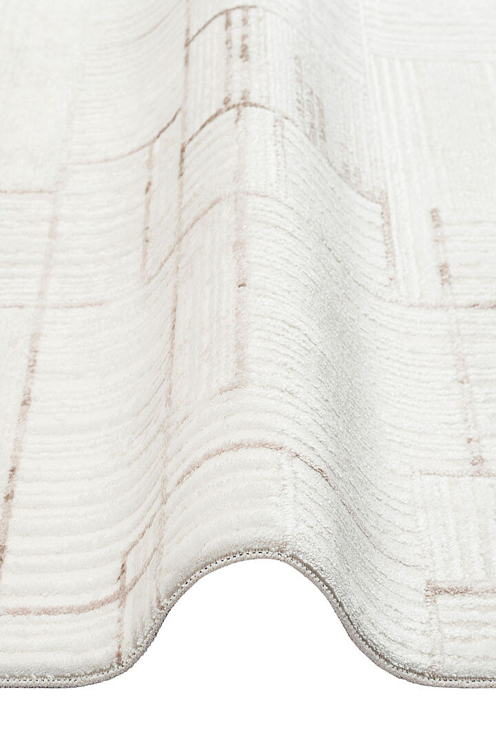 Etro Dekoratif Modern Akrilik Makine Oval Halı Et10 Bej - Frenda (1)