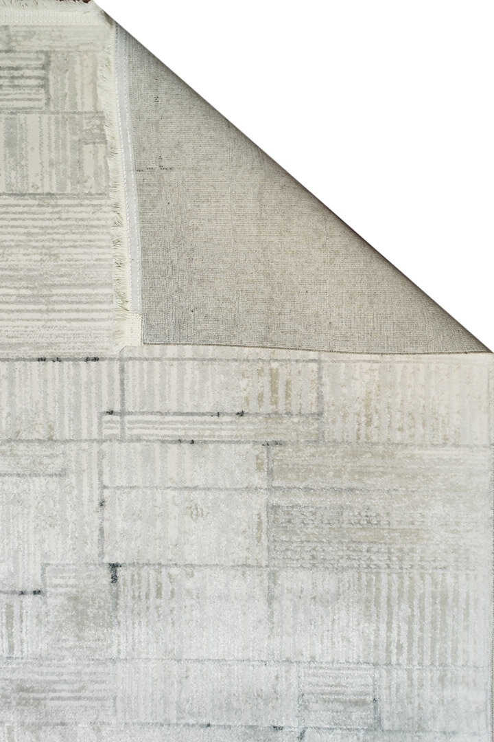 Etro Dekoratif Modern Akrilik Makine Oval Halı Et11 Gri - 5