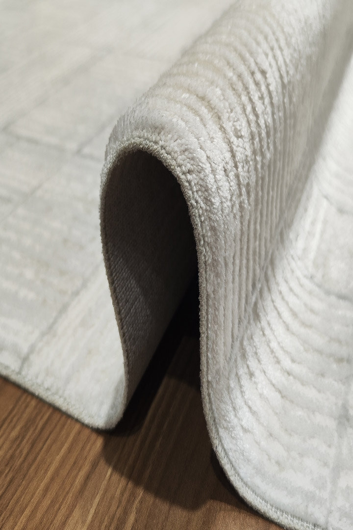 Etro Dekoratif Modern Akrilik Makine Oval Halı Et11 Gri - 2