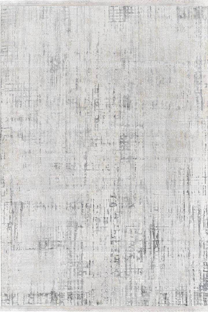 Etro Dekoratif Modern Akrilik Makine Yolluk Özel Ölçü Kesme Halı Et08 Gri - Frenda (1)
