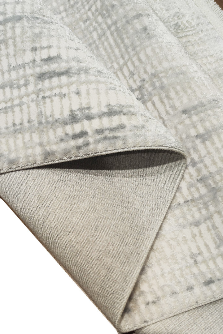 Etro Dekoratif Modern Akrilik Makine Yolluk Özel Ölçü Kesme Halı Et08 Gri - 3