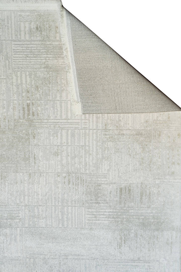 Etro Dekoratif Modern Akrilik Makine Yolluk Özel Ölçü Kesme Halı Et09 Kemik - 6