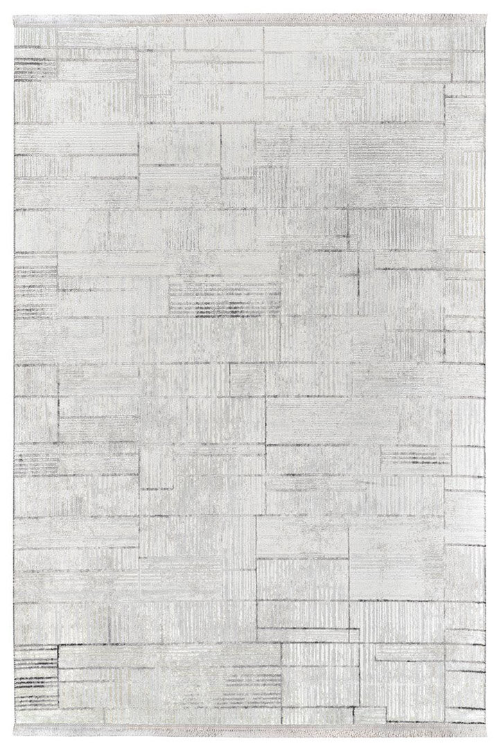 Etro Dekoratif Modern Akrilik Makine Yolluk Özel Ölçü Kesme Halı Et11 Gri - Frenda (1)