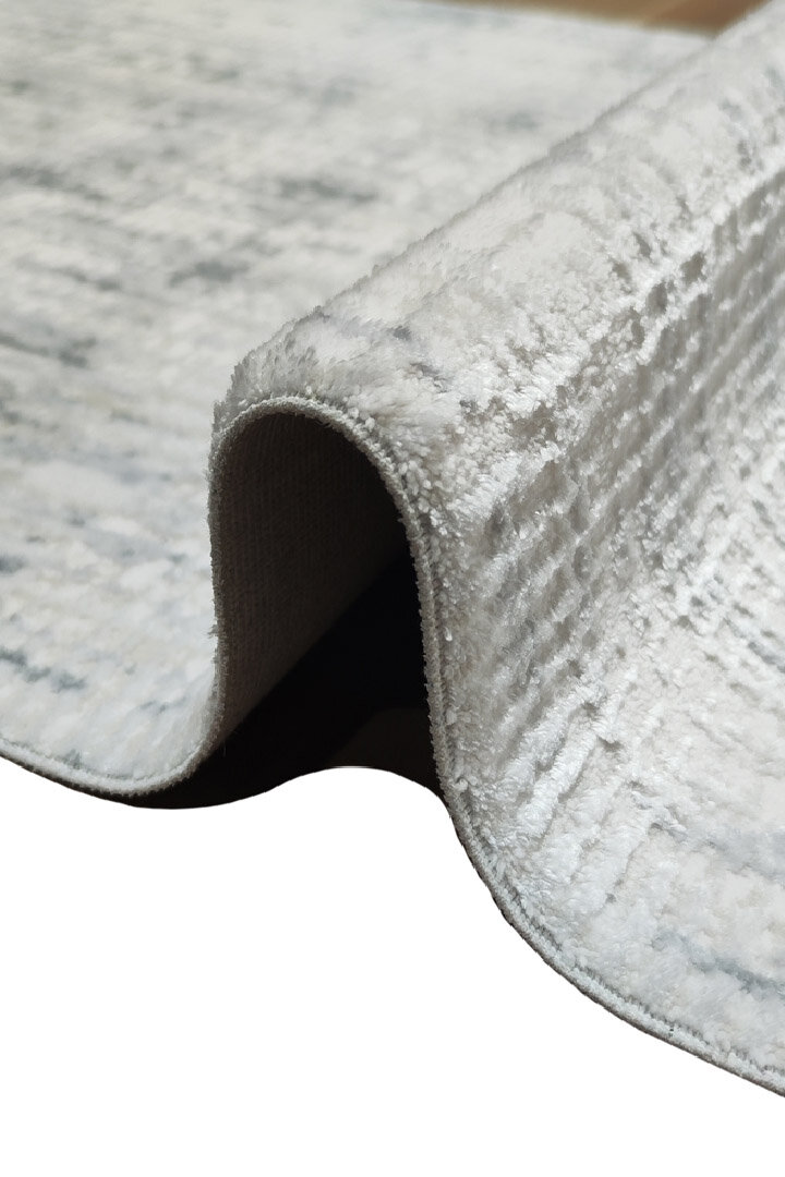 Etro Dekoratif Modern Akrilik Makine Yuvarlak Halı Et08 Gri - 2