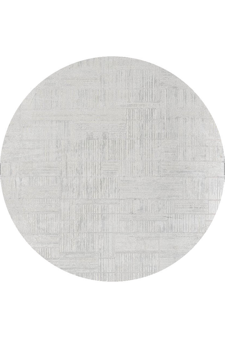 Etro Dekoratif Modern Akrilik Makine Yuvarlak Halı Et09 Kemik 