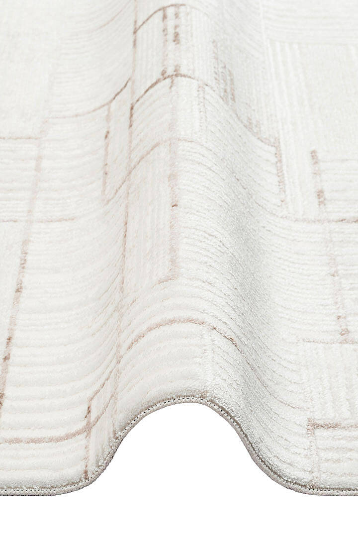 Etro Dekoratif Modern Akrilik Makine Yuvarlak Halı Et10 Bej - 2