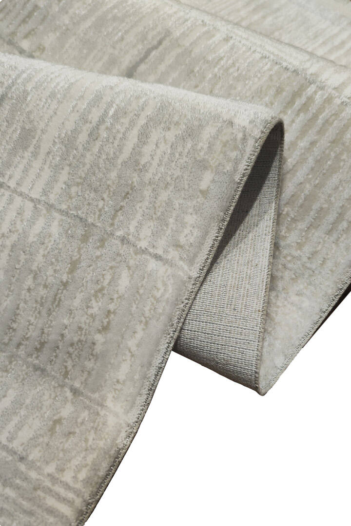 Etro Dekoratif Modern Akrilik Makine Yuvarlak Halı Et11 Gri - 4